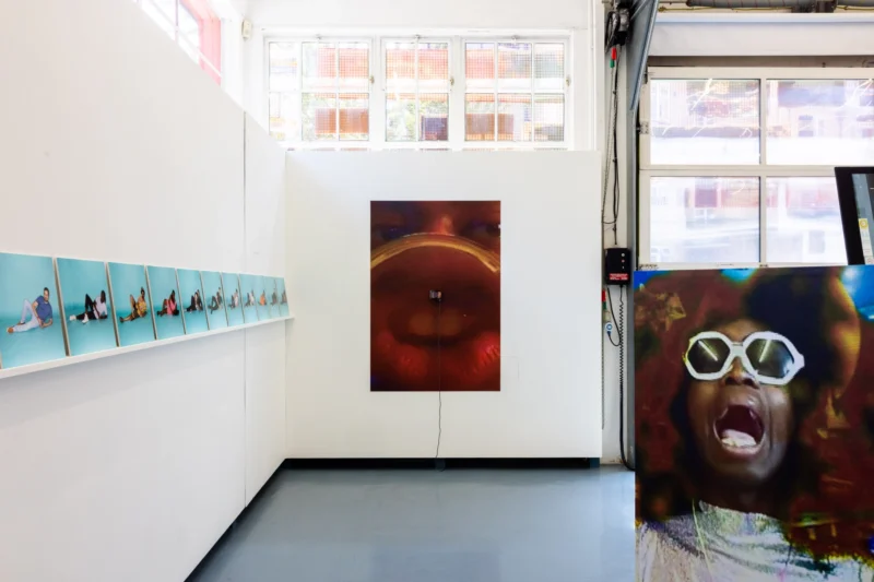 Installation shot from Harold Offeh: Trustful Strangers Induce Fearless Aliens, @ The Showroom