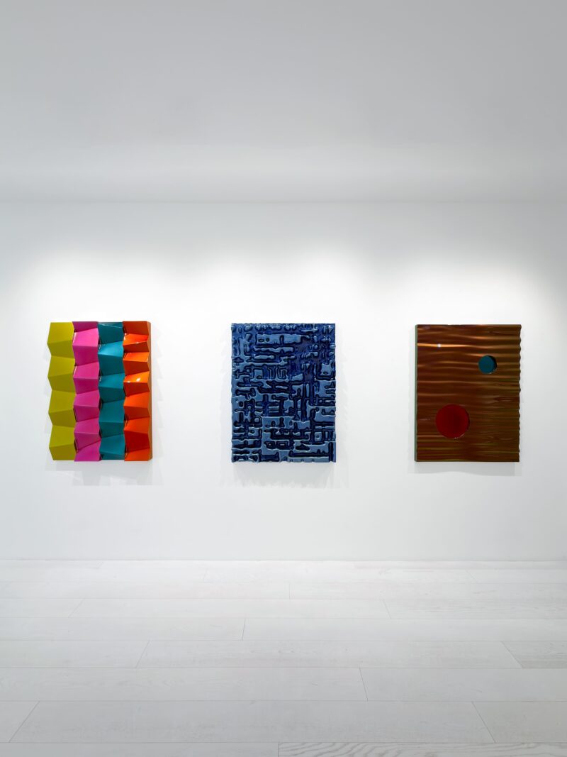 Installation shot from Willi Siber: Dimension V - Baroque Nature, @ Bluerider ART