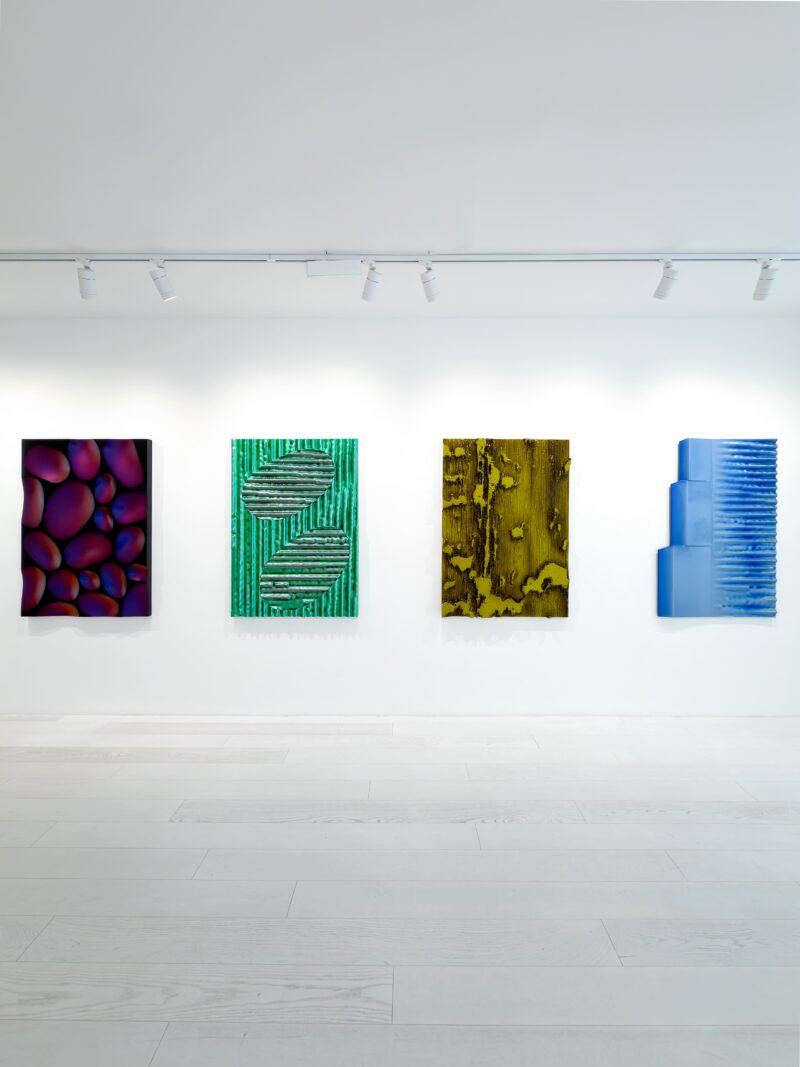 Installation shot from Willi Siber: Dimension V - Baroque Nature, @ Bluerider ART