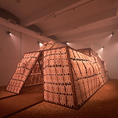 Image from Yussef Agbo-Ola: Inside the Waterfall, 12 Bones Birthed a Flower, at Bar&oacute; Galeria