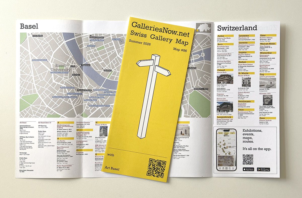 The GalleriesNow Swiss Gallery Map