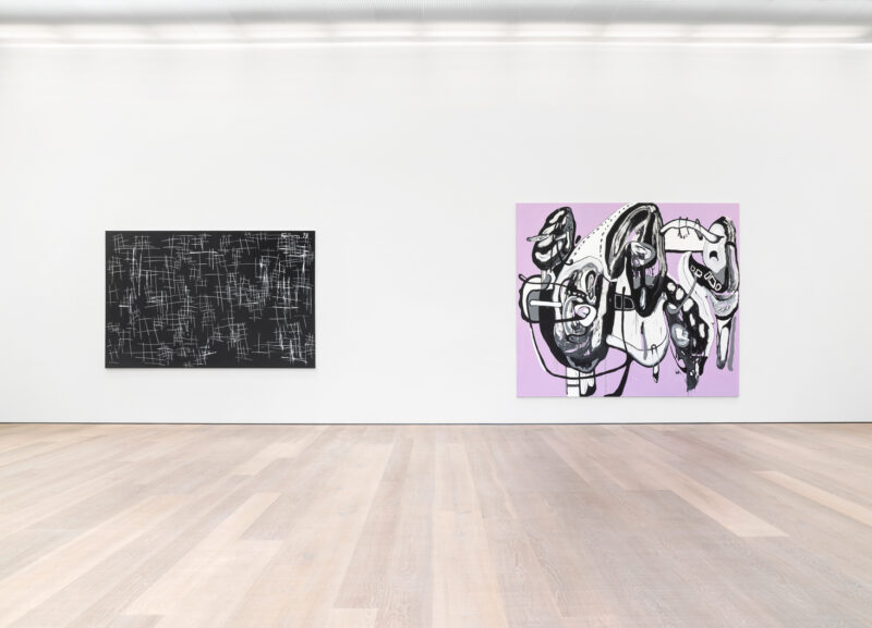 Installation shot from Gib mir das Sommerloch: Künstler der Galerie, @ Galerie Bärbel Grässlin