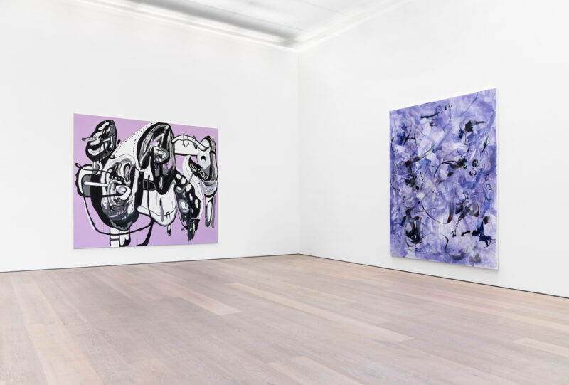 Installation shot from Gib mir das Sommerloch: Künstler der Galerie, @ Galerie Bärbel Grässlin