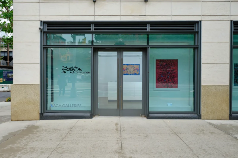 Installation shot from Style Continuation, @ ACA Galleries