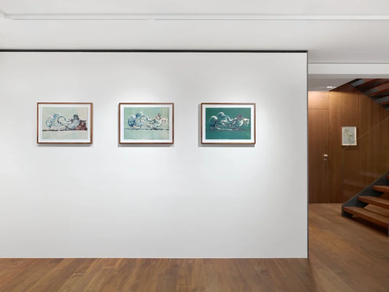 Installation shot from Claire Tabouret: Les Créatures, @ Almine Rech
