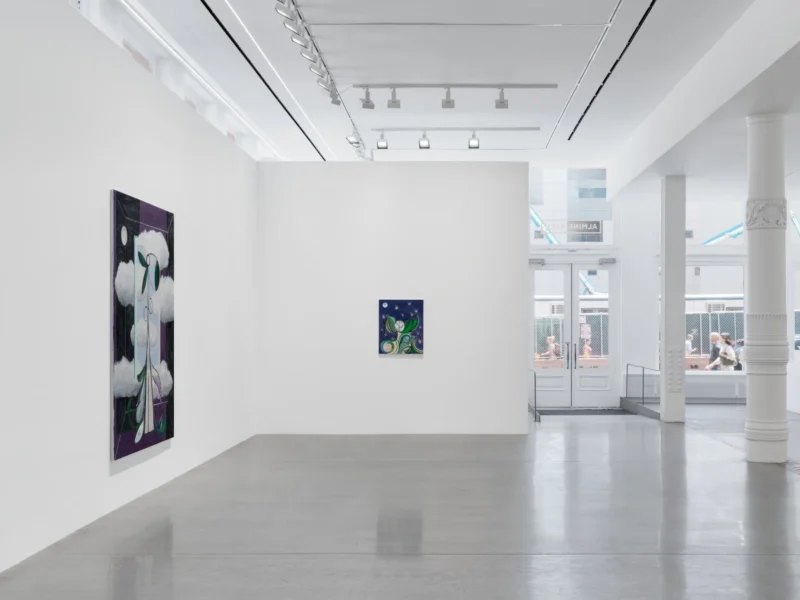 Installation shot from Farah Atassi: Metamorphosis, @ Almine Rech