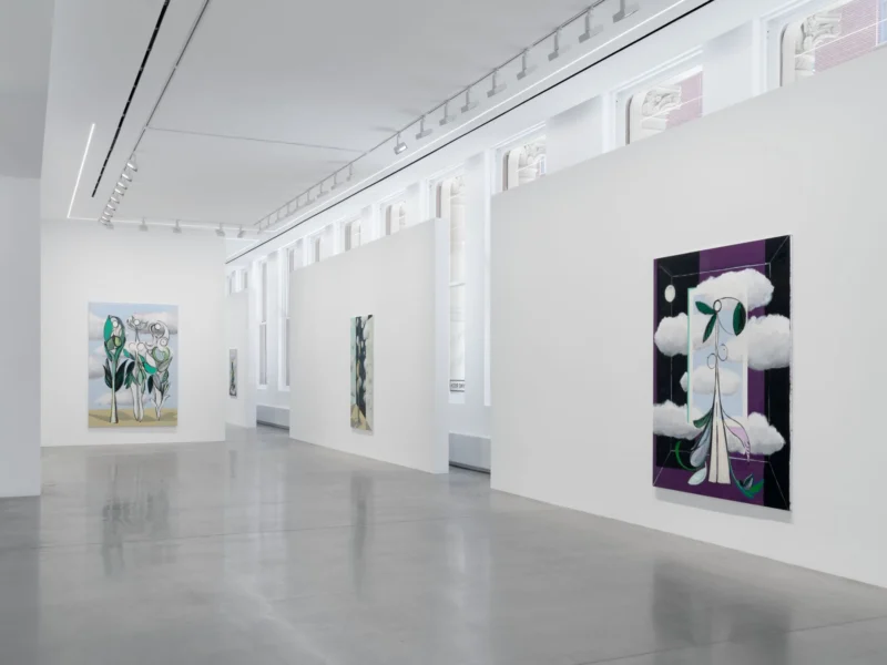 Installation shot from Farah Atassi: Metamorphosis, @ Almine Rech