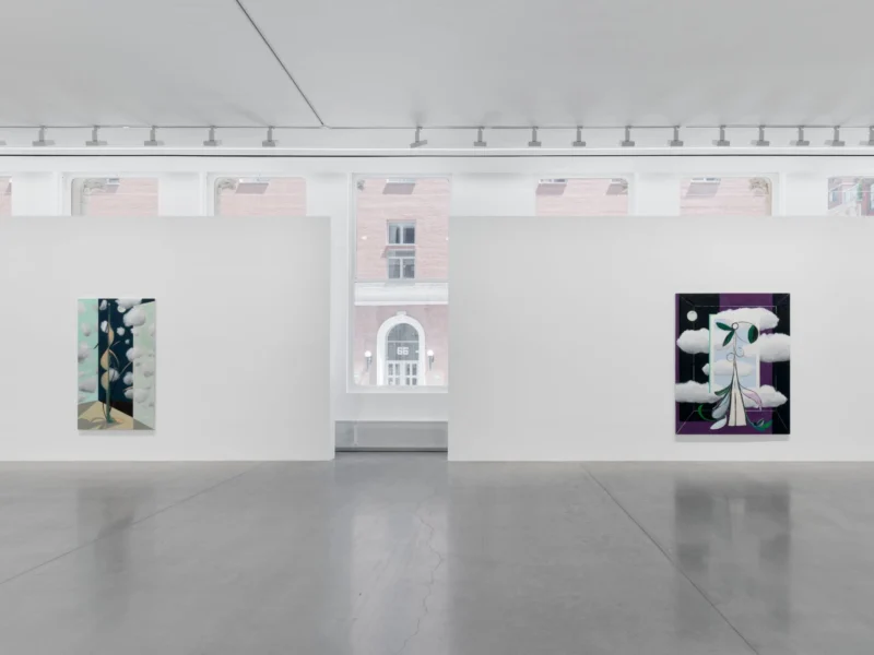 Installation shot from Farah Atassi: Metamorphosis, @ Almine Rech