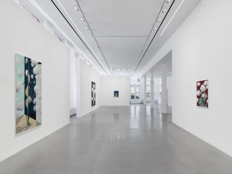 Installation shot from Farah Atassi: Metamorphosis, @ Almine Rech