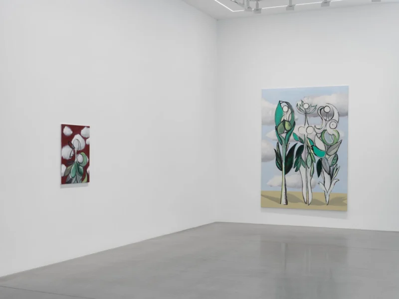 Installation shot from Farah Atassi: Metamorphosis, @ Almine Rech