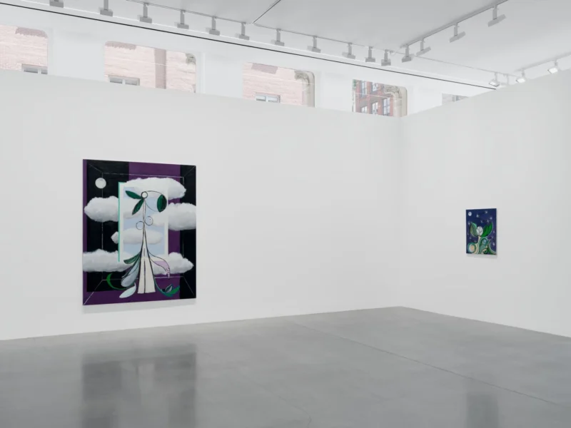 Installation shot from Farah Atassi: Metamorphosis, @ Almine Rech