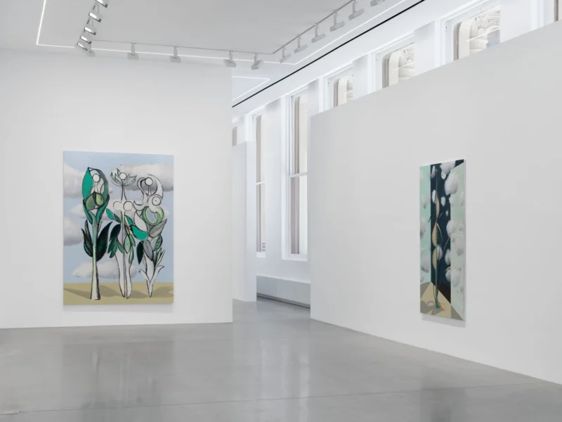 Installation shot from Farah Atassi: Metamorphosis, @ Almine Rech