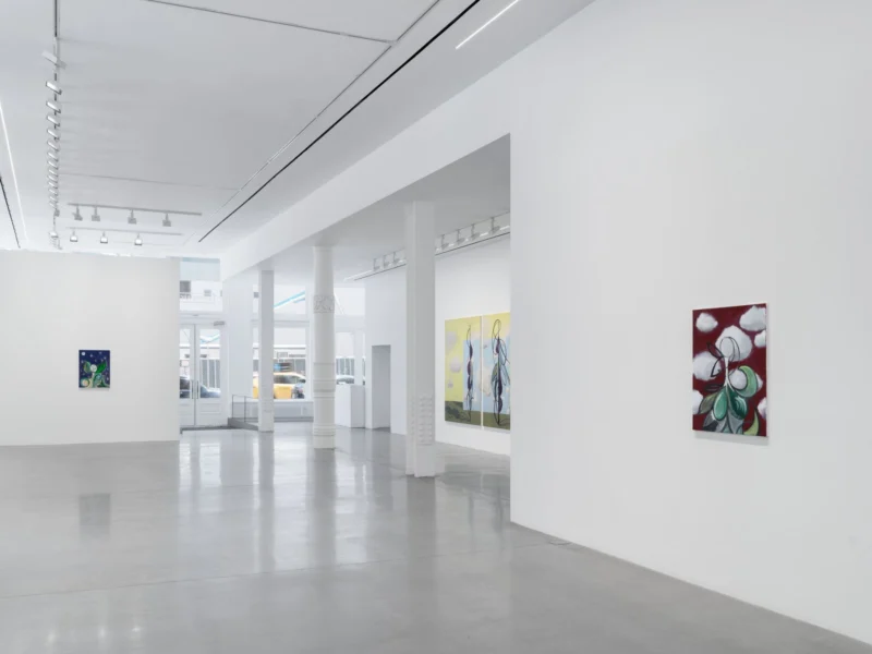 Installation shot from Farah Atassi: Metamorphosis, @ Almine Rech
