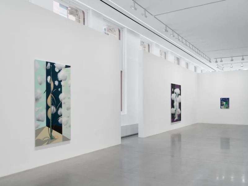 Installation shot from Farah Atassi: Metamorphosis, @ Almine Rech