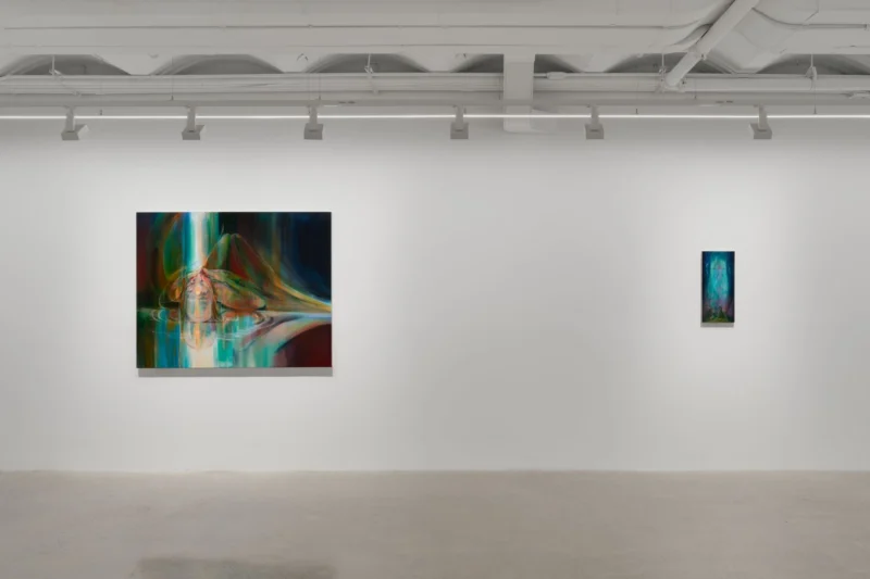 Installation shot from Haley Josephs: Love of Waters, @ Almine Rech