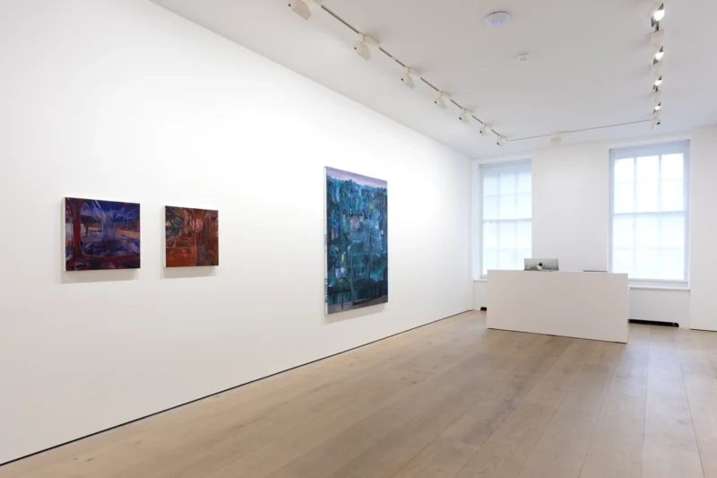 Installation shot from Vestiges, @ Annely Juda Fine Art