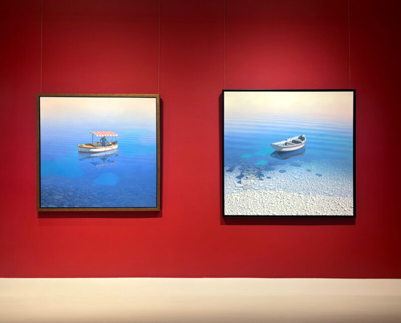 Installation shot from The Quiet Expanse, @ Findlay Galleries