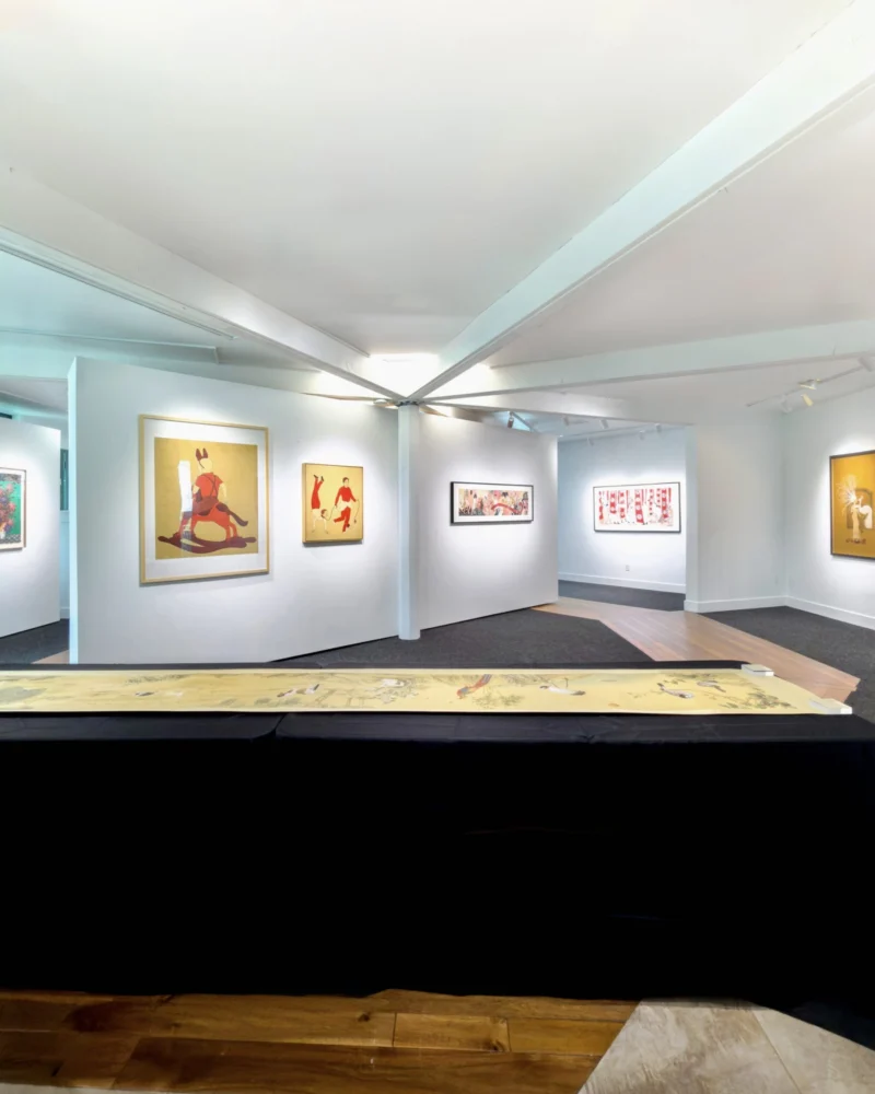Installation shot from Ink Reborn - 7 Narratives of Contemporary Chinese Ink, @ Bluerider ART