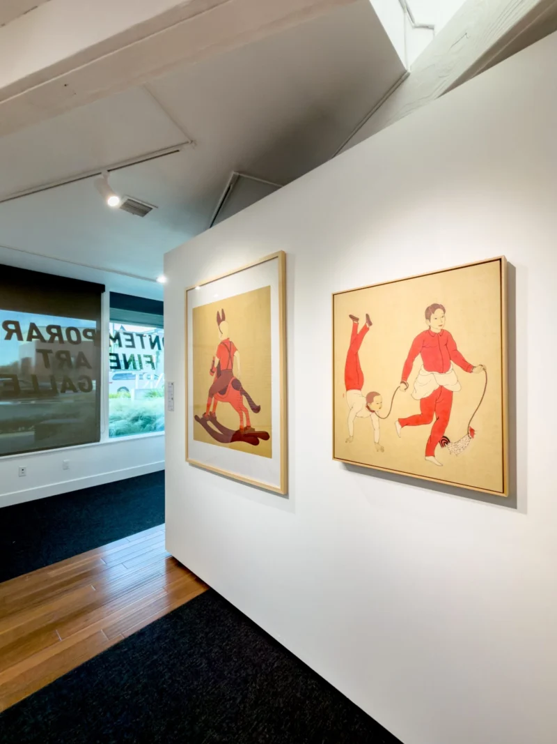 Installation shot from Ink Reborn - 7 Narratives of Contemporary Chinese Ink, @ Bluerider ART
