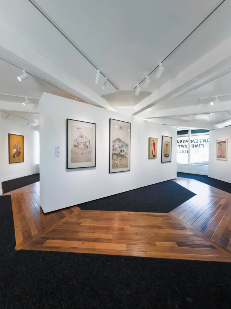 Installation shot from Ink Reborn - 7 Narratives of Contemporary Chinese Ink, @ Bluerider ART