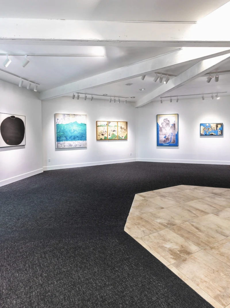 Installation shot from Ink Reborn - 7 Narratives of Contemporary Chinese Ink, @ Bluerider ART