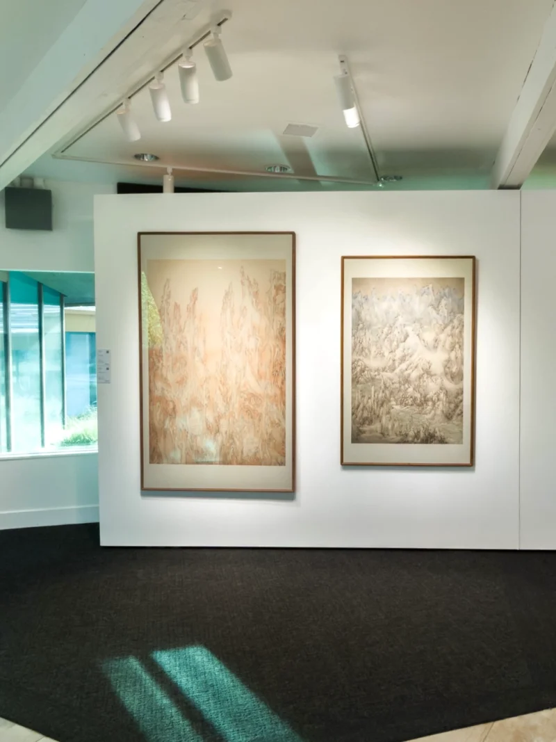 Installation shot from Ink Reborn - 7 Narratives of Contemporary Chinese Ink, @ Bluerider ART