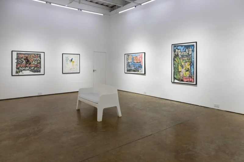Installation shot from Anita Kavochy: A Line of Thought, @ Circle Art Gallery