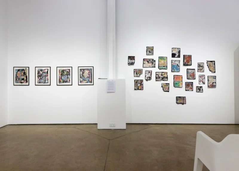 Installation shot from Anita Kavochy: A Line of Thought, @ Circle Art Gallery