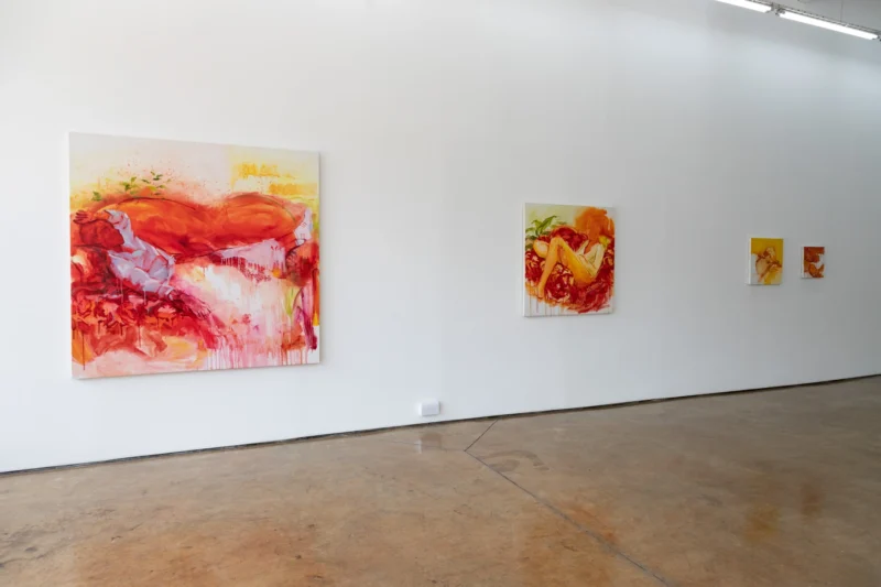 Installation shot from Birhane Worede: Gestures of Presence, @ Circle Art Gallery