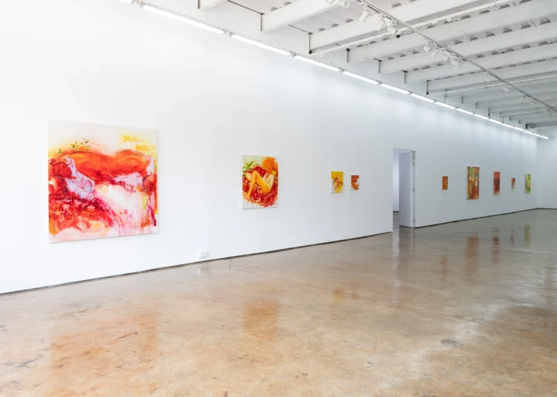 Installation shot from Birhane Worede: Gestures of Presence, @ Circle Art Gallery