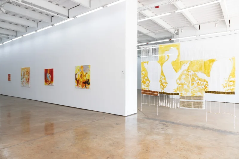 Installation shot from Birhane Worede: Gestures of Presence, @ Circle Art Gallery