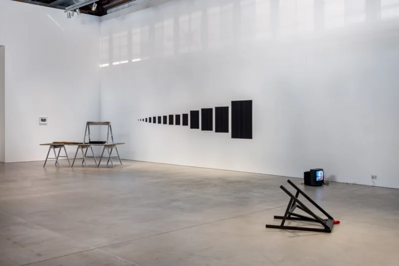 Installation shot from IT’S ABOUT TIME: Counterproductive Conceptualisms in Chicago, @ GRAY