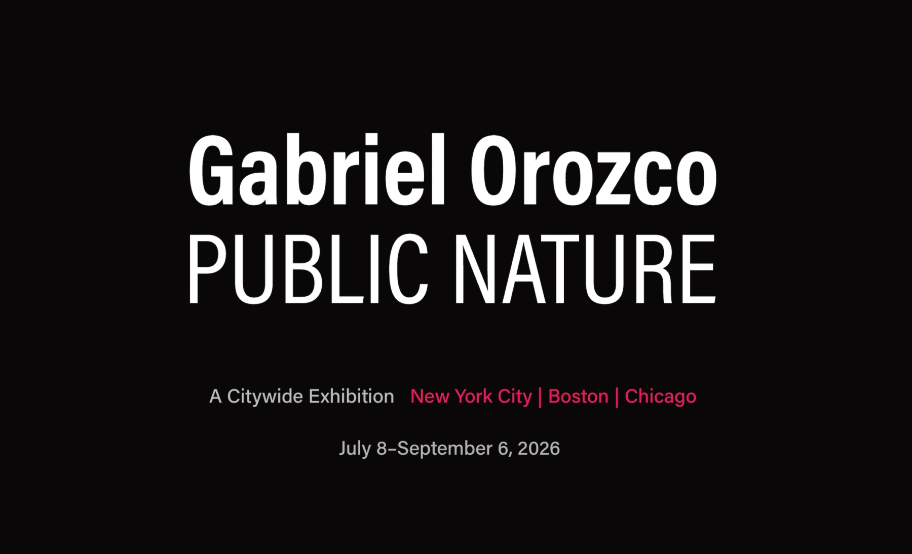 Image for Gabriel Orozco: Public Nature, at Public Art Fund