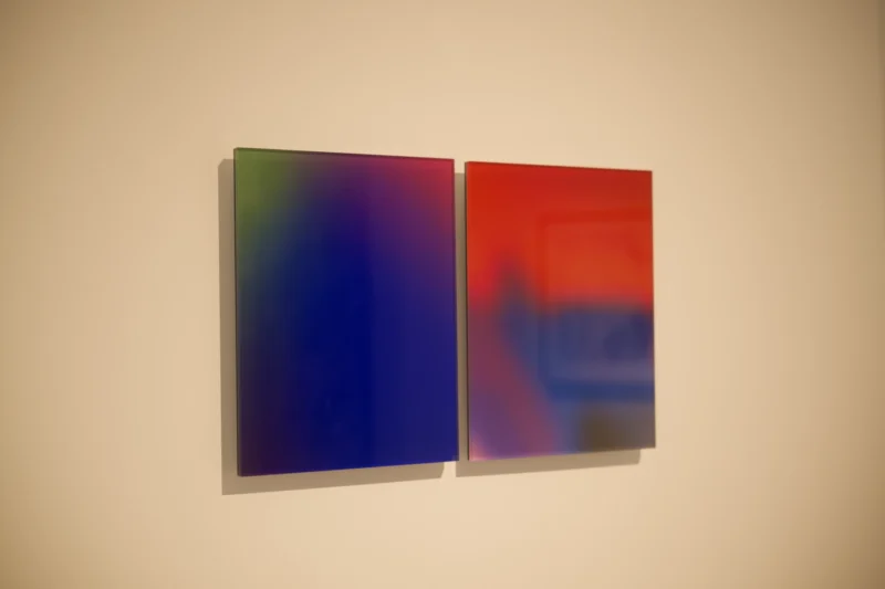 Installation shot from Serge Izquierdo, Vincent Bousserez: Territoires invisibles, @ Galerie Esther Woerdehoff