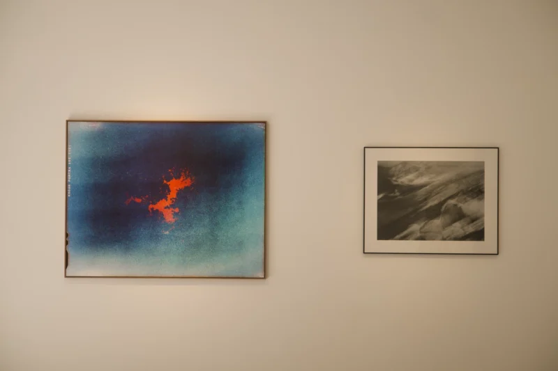 Installation shot from Serge Izquierdo, Vincent Bousserez: Territoires invisibles, @ Galerie Esther Woerdehoff