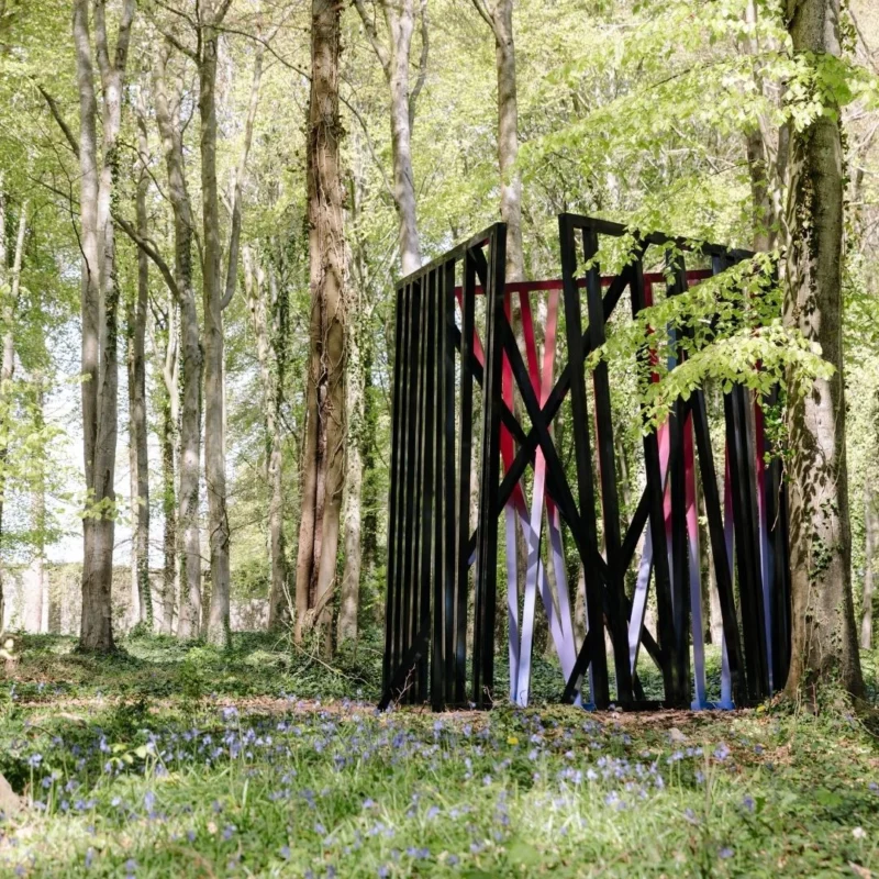 Installation shot from Eva Rothschild, @ Goodwood Art Foundation