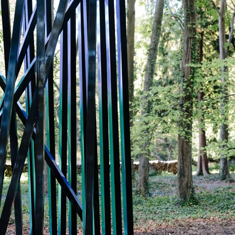 Installation shot from Eva Rothschild, @ Goodwood Art Foundation