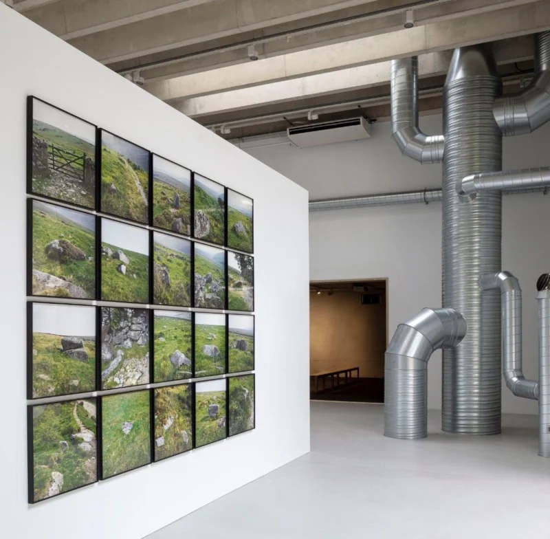 Installation shot from Nancy Holt: MoonSunStarEarthSkyWater, @ Goodwood Art Foundation