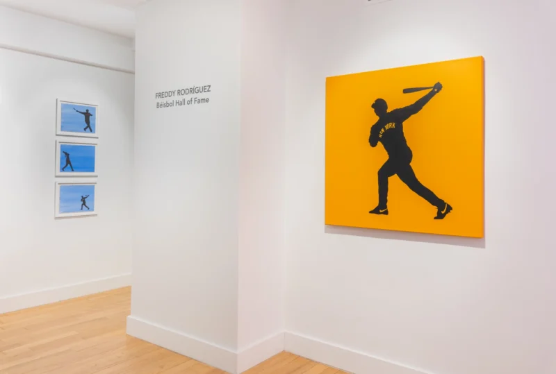 Installation shot from Freddy Rodríguez: Béisbol Hall of Fame, @ Hutchinson Modern & Contemporary