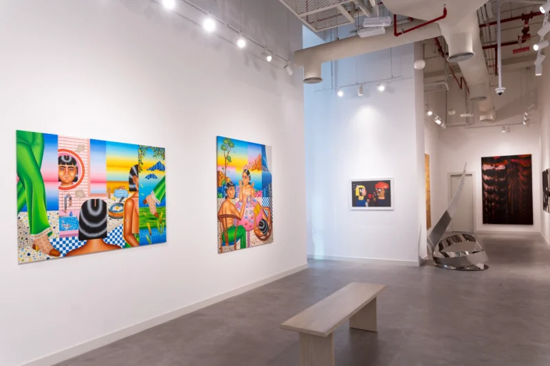 Installation shot from Points of View, @ JD Malat Gallery