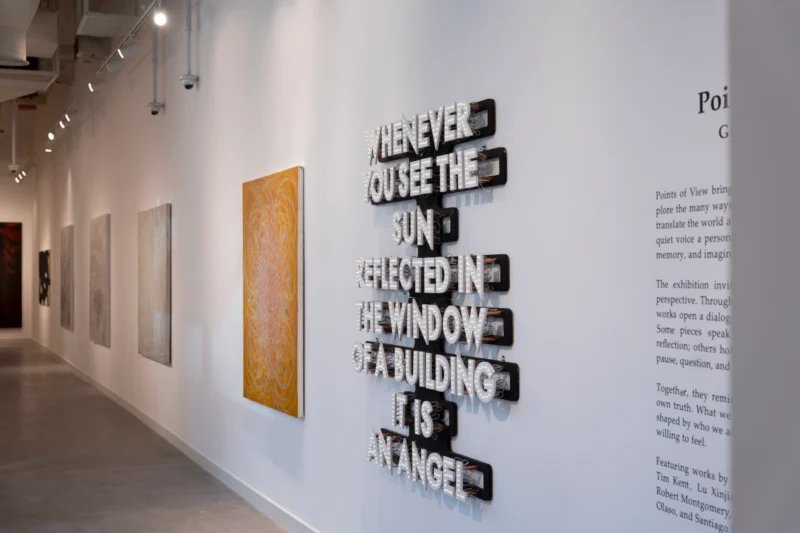 Installation shot from Points of View, @ JD Malat Gallery