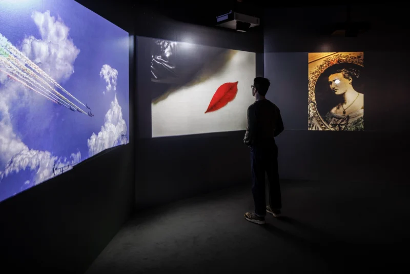 Installation shot from Kyotographie: Kawada Kikuji x Iwane Ai, @ Japan House London