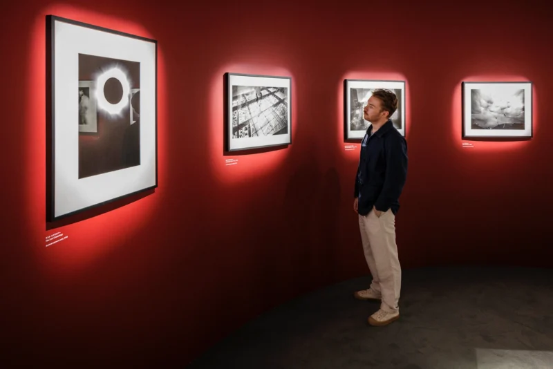 Installation shot from Kyotographie: Kawada Kikuji x Iwane Ai, @ Japan House London