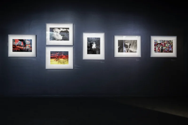 Installation shot from Kyotographie: Kawada Kikuji x Iwane Ai, @ Japan House London