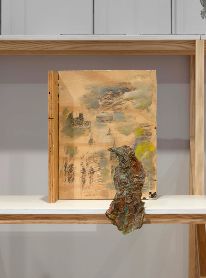 Installation shot from Anne Ryan: Folkmoot, @ London Mithraeum Bloomberg SPACE