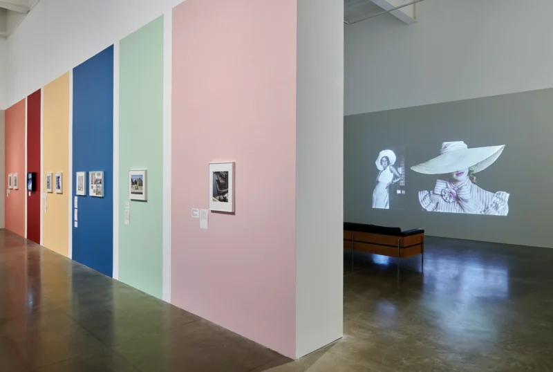 Installation shot from Jacques Henri Lartigue: Life in Colour, @ MK Gallery