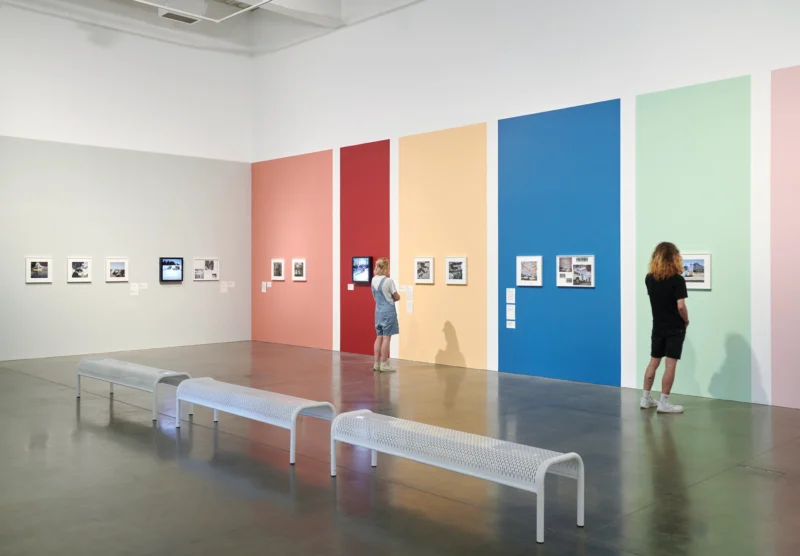 Installation shot from Jacques Henri Lartigue: Life in Colour, @ MK Gallery