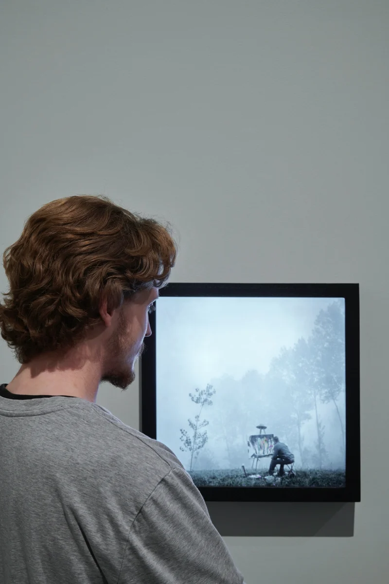 Installation shot from Jacques Henri Lartigue: Life in Colour, @ MK Gallery