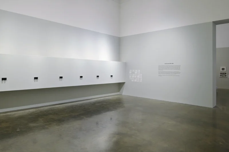 Installation shot from Jacques Henri Lartigue: Life in Colour, @ MK Gallery