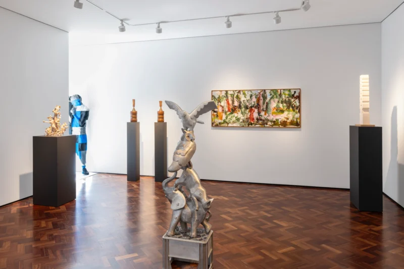 Installation shot from Totemic, @ Messums Org